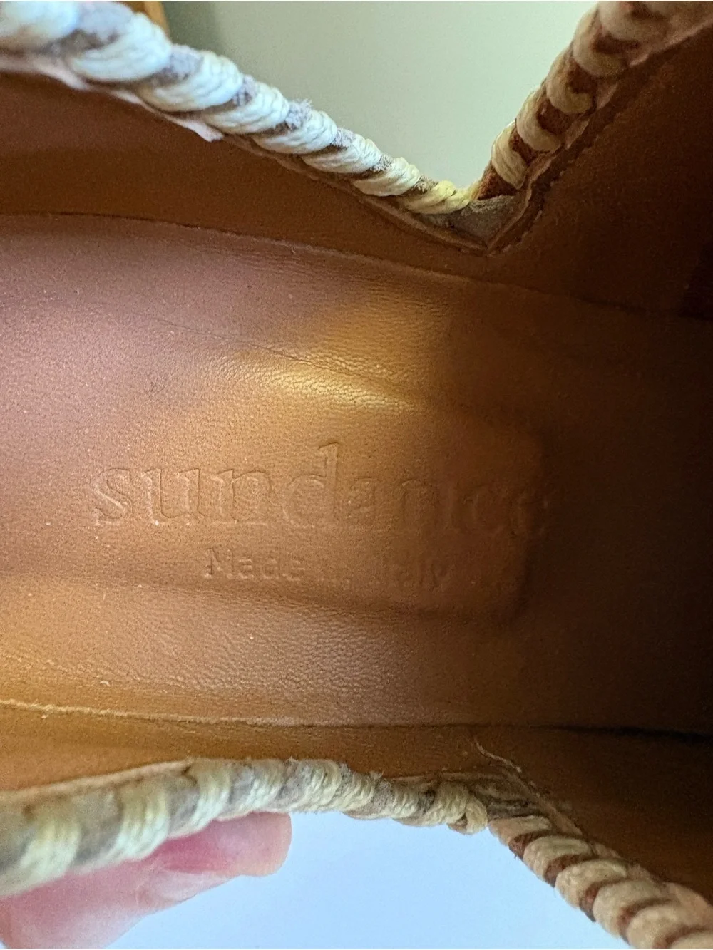 Sundance Lola Suede Tan Whipstitched Cutout Ankle Boots Italy Size 6.5